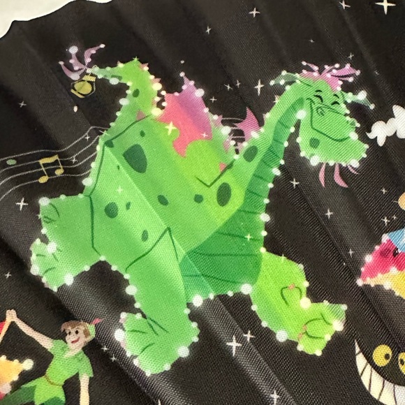 NWT. Disney Large fan with Electrical Parade Folding Hand Fan. - Picture 3 of 8